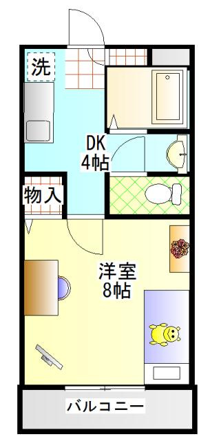 ネクストⅢの間取り|ネクストⅢ（岡山市北区平野の賃貸マンション）間取り