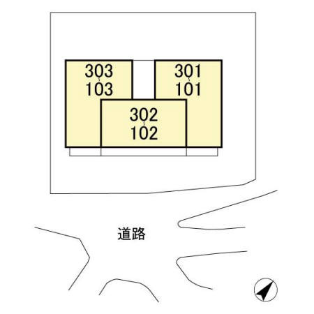 エスポワールEの区画図