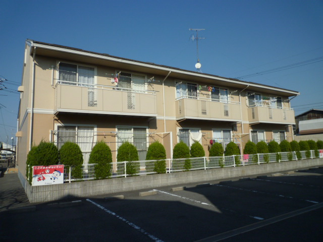倉敷市平田のアパートの外観