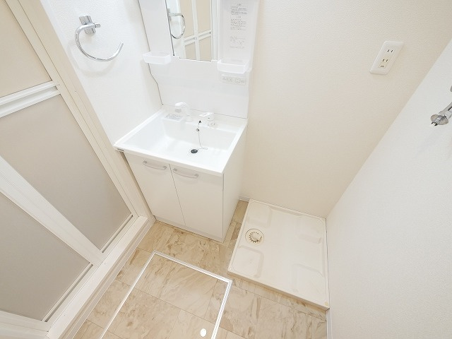 ＣＵＢＥの洗面所|広い洗面スペース