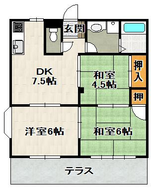 エルディムコスモⅡの間取り