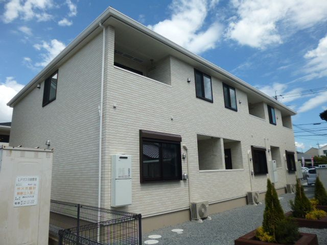 倉敷市茶屋町のアパートの外観