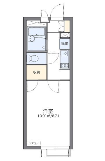 【間取り】 | リバーパークⅡ | 101参照
