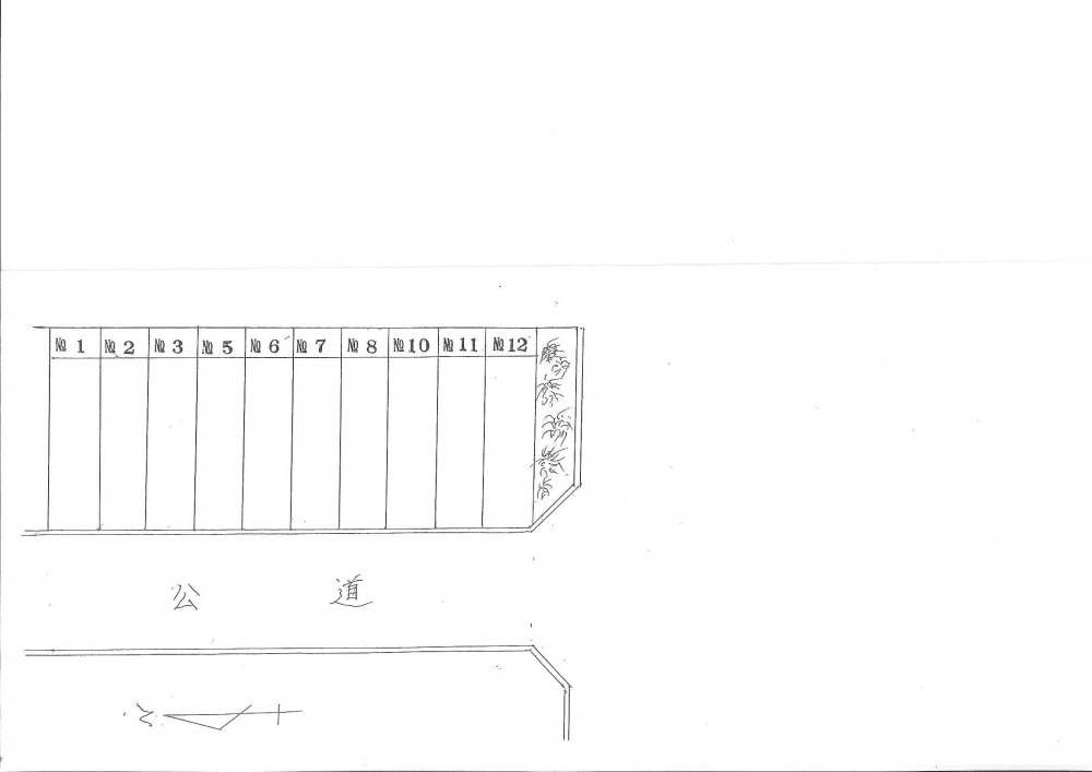 久々知２丁目121番・122番青空ガレージ【管理番号29】の区画図