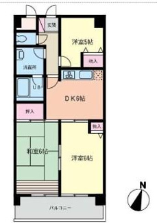 【間取り】 | エンリッチＦ1号 | 3DK