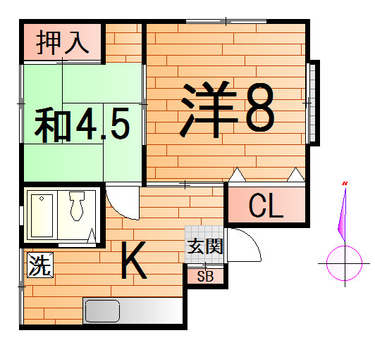 コーポヨシダの間取り