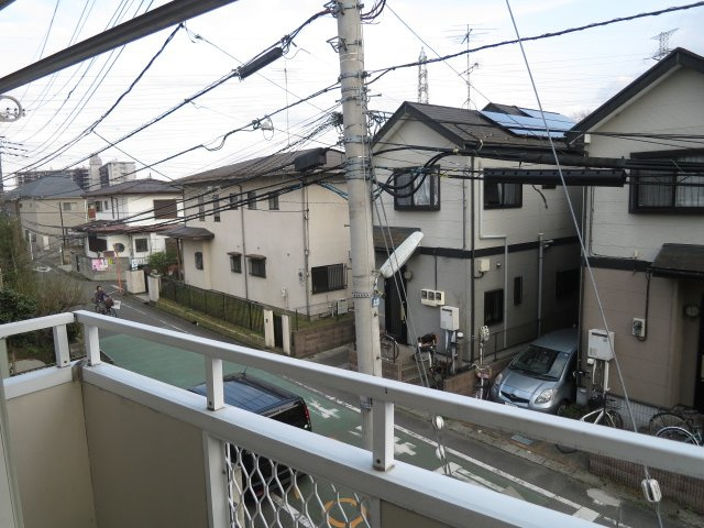 松村邸のバルコニー