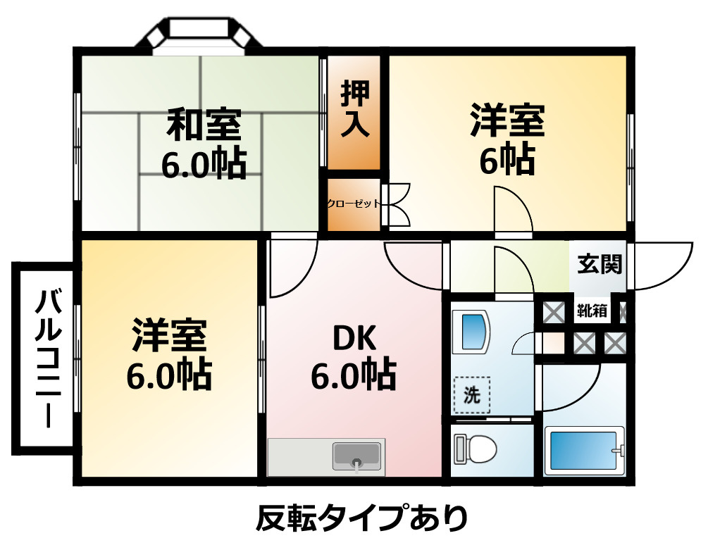 シャルムアイＢ棟の間取り