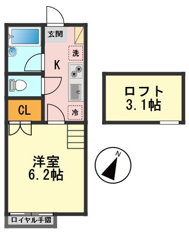 エスポワール弐番館の間取り