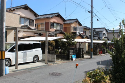 【前面道路含む現地写真】 | 大津市本堅田5丁目6-6 土地