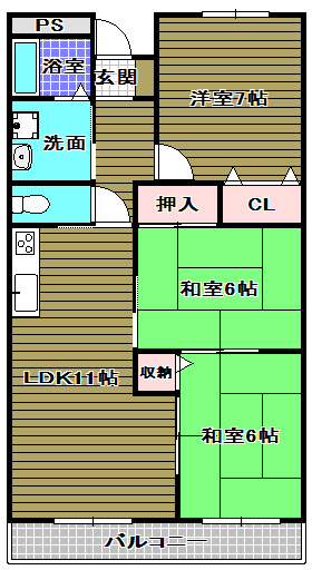 日吉マンションの間取り