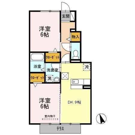 ロジュマンＢ棟の間取り
