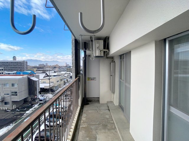 天神マンションのバルコニー