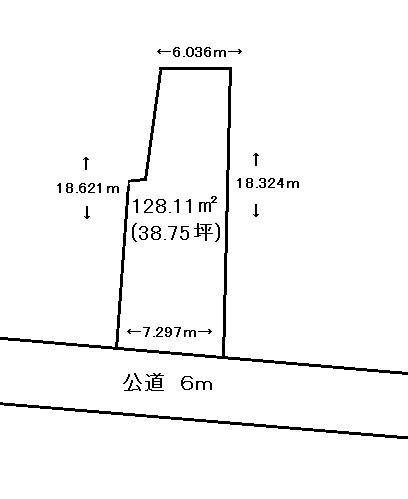 【土地図】 | 深谷市蓮沼 100万 土地