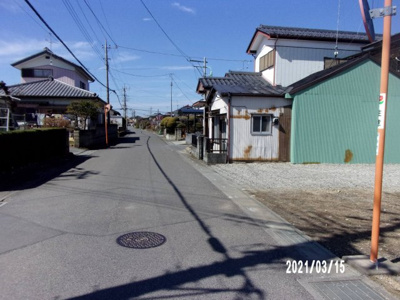 【前面道路含む現地写真】 | 深谷市蓮沼 100万 土地