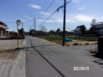 【前面道路含む現地写真】 | 深谷市蓮沼 100万 土地