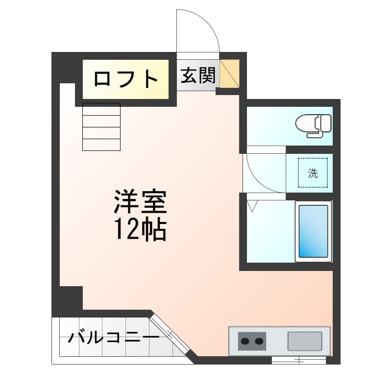 セントラルコーポ大築の間取り