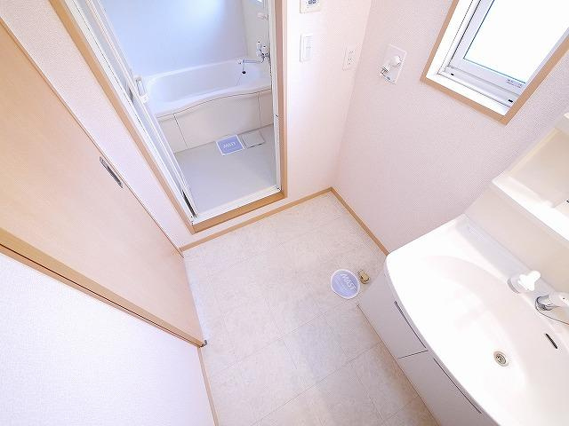 サニーサイドＦの洗面所|使いやすい洗面所です