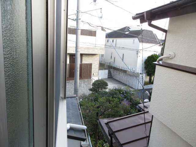 第２川田ハイツのバルコニー