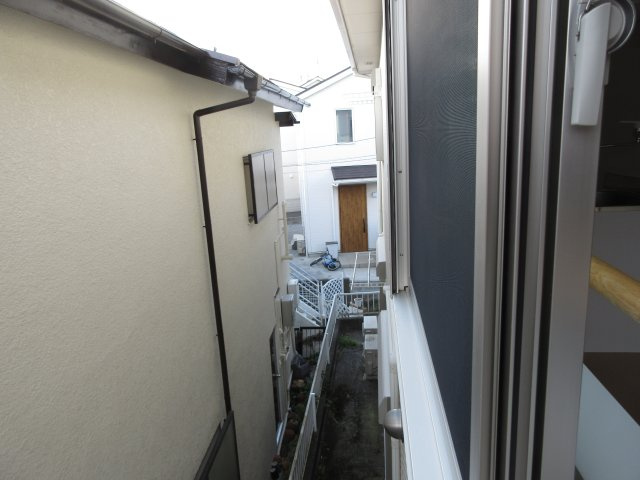 第２川田ハイツのバルコニー