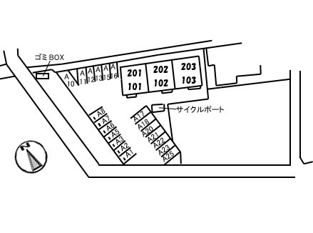 アローバレーの区画図