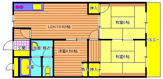 シャトー朝霧の間取り