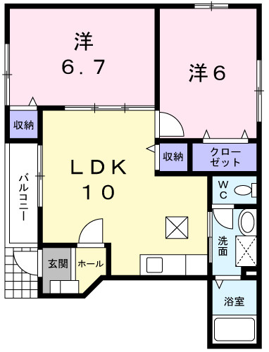 オブコニカの間取り