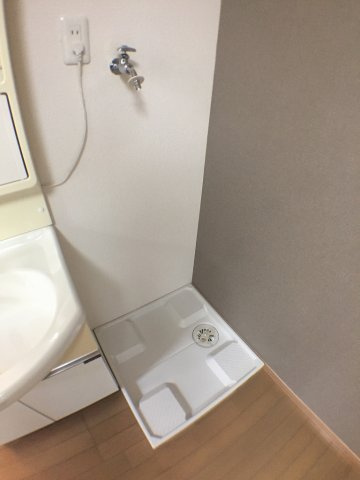 【独立洗面台】 | 独立洗面の隣には室内洗濯機置場あります。