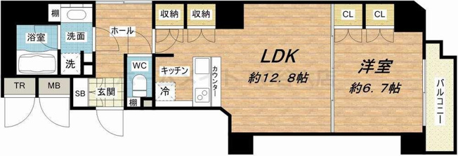 【間取り】 | 南堀江アパートメントグランデ
