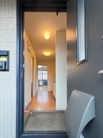 グリーンビューA棟の玄関