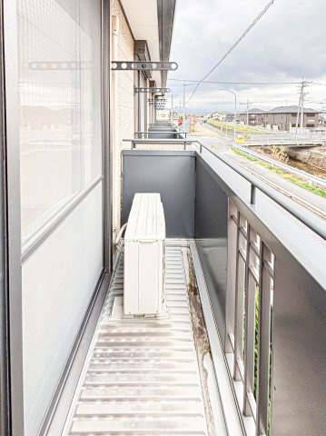 グリーンビューA棟のバルコニー