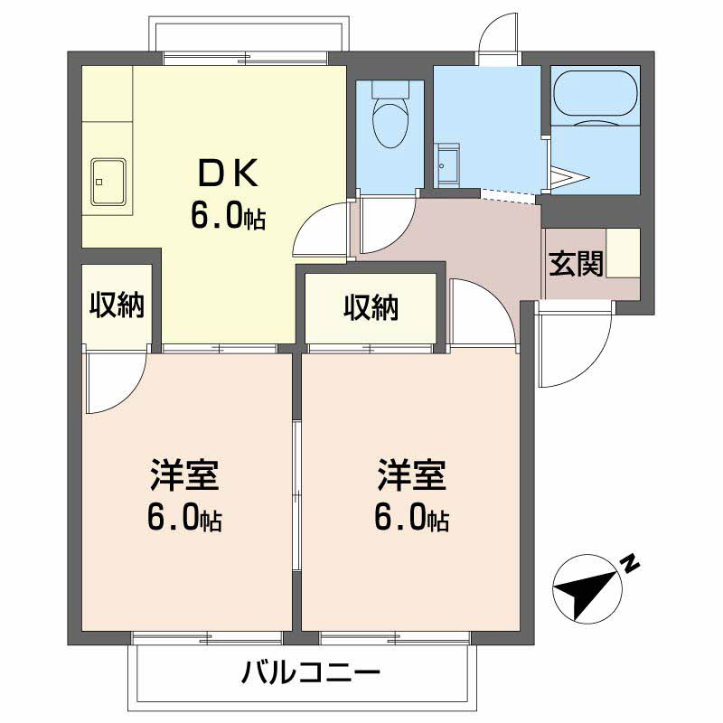 ローズササキの間取り