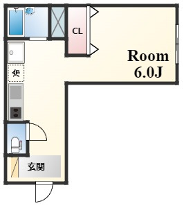サンライズ六甲道の間取り