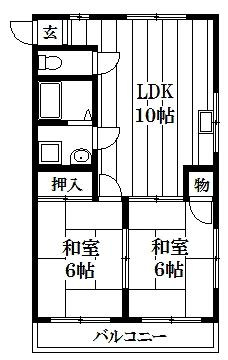 【間取り】 | 惣友ハイツ旧館