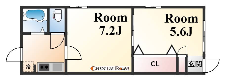 下山手ハイツの間取り
