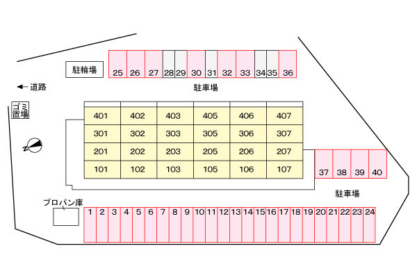 グランメールの区画図