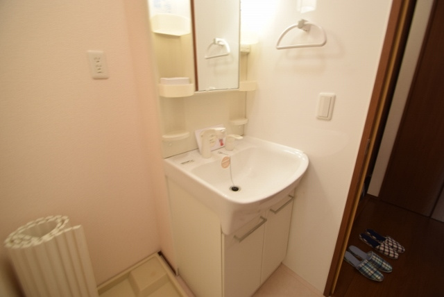 クリアコートの洗面所|シャンプードレッサー付