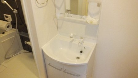 船橋市藤原１丁目のアパートの洗面所|独立洗面台付き