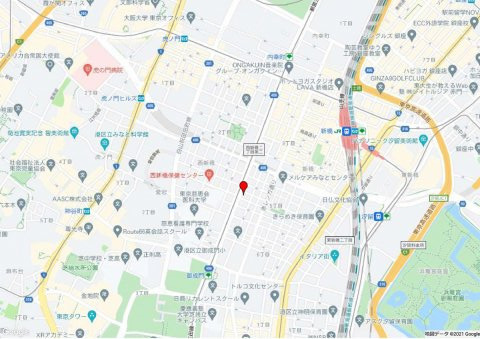 港区新橋５丁目の事務所の地図