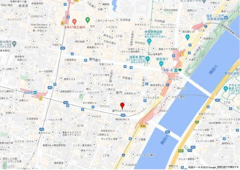 雷門ミハマビルの地図