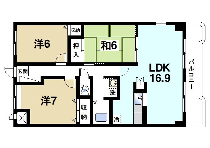 グレースコート恋の窪の間取り|ファミリーさんにおススメの間取りです。