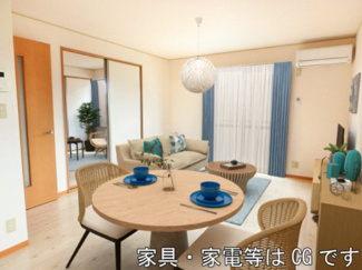 【その他】 |  コーポはおりや　Ａ棟  | LDK：家具配置イメージ