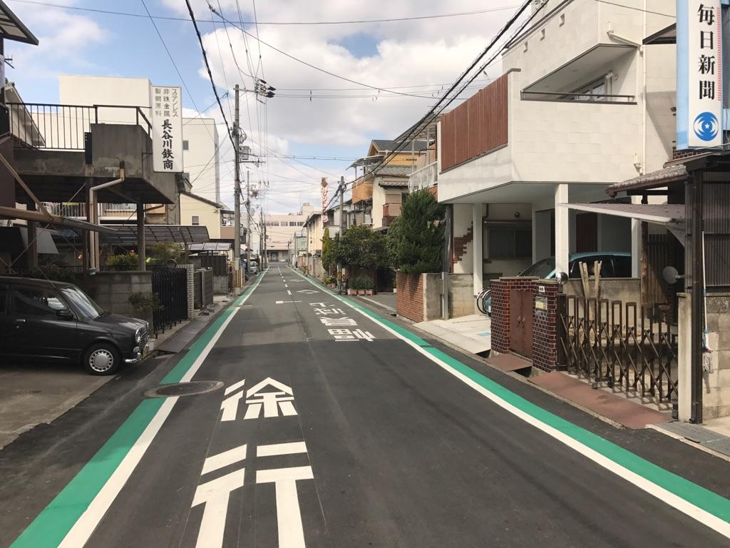 グラット・タウン諸福５丁目の前面道路含む現地写真