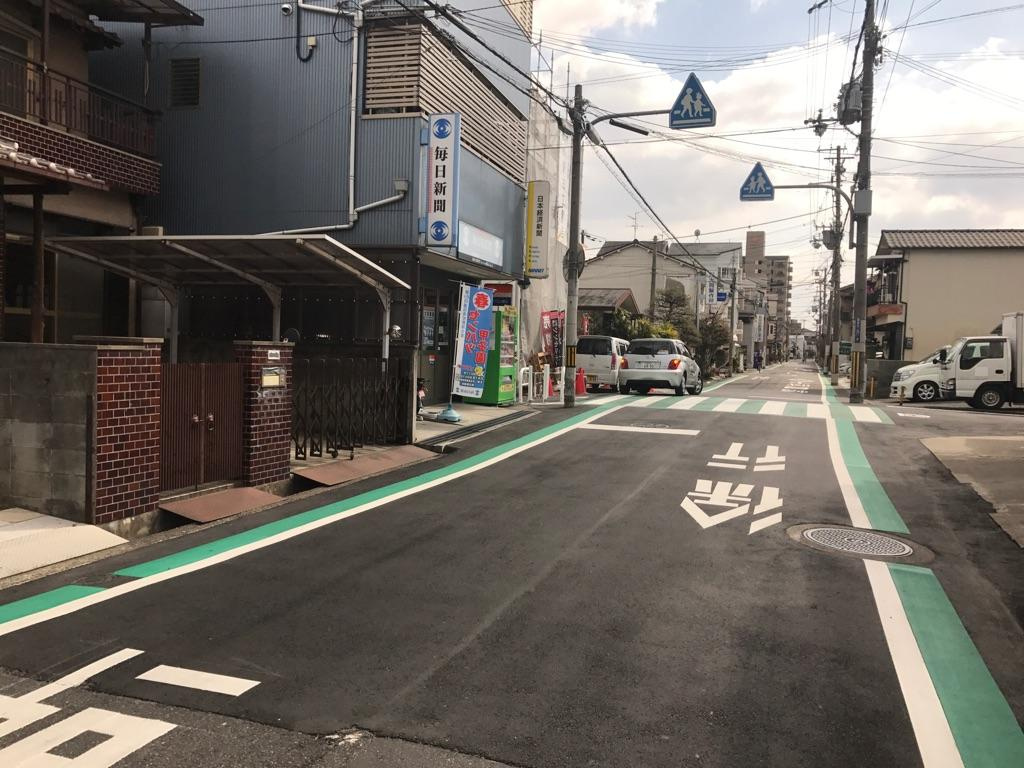 グラット・タウン諸福５丁目の前面道路含む現地写真