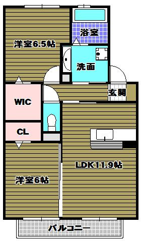 アンジュールの間取り