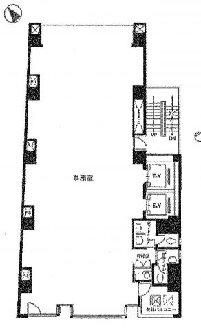 千代田区神田小川町３丁目の店舗事務所の間取り