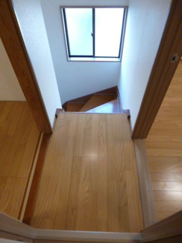 富士見町貸家のその他|階段
