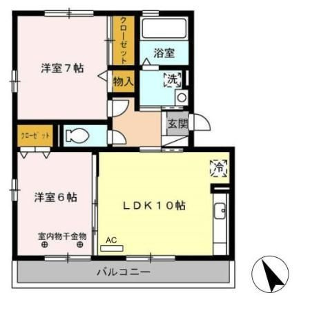 【間取り】 | ウィルモアグッドラックⅤ