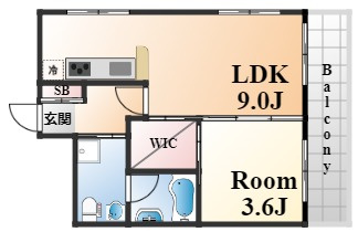 甲南第３六甲ハイムの間取り