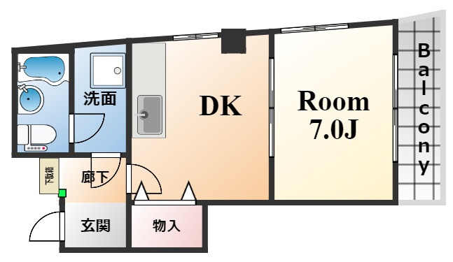 博多ビルの間取り